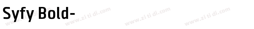 Syfy Bold字体转换